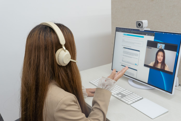 レベル診断を通して、苦手分野や目標に合わせたレッスンが受講できる